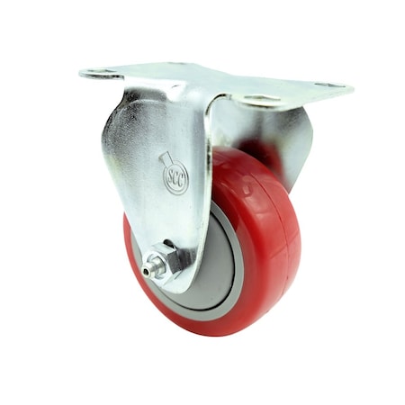 Service Caster Baker's Mark 176BINCSTFXD Replacement Caster BAK-SCC-20R314-PPUB-RED